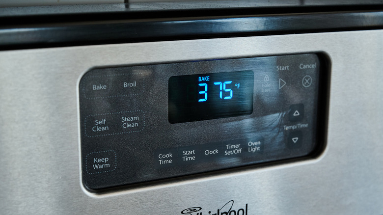 preheating oven to 375 F