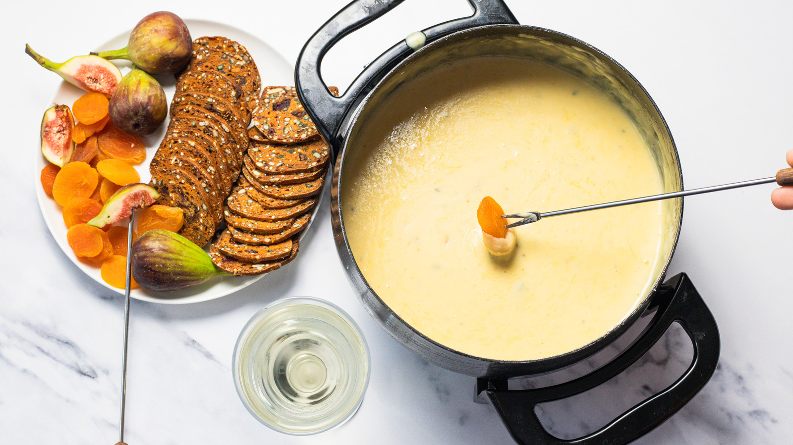 Blåskimmelost og Honning Fondue Opskrift