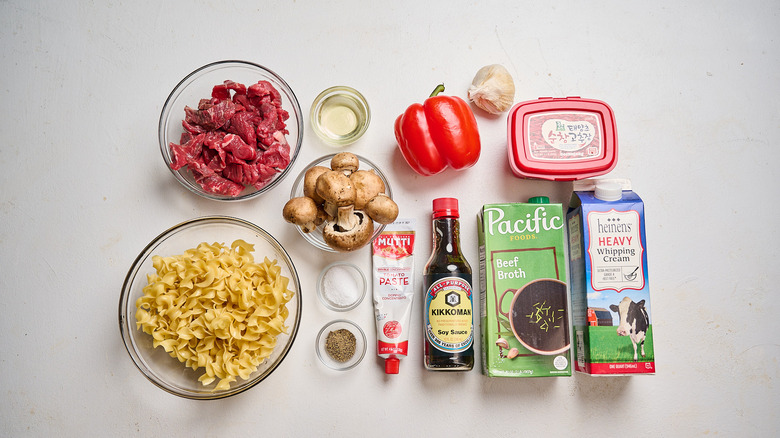 ingredients on a table