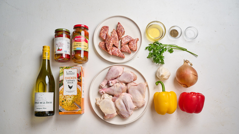 ingredients on a table