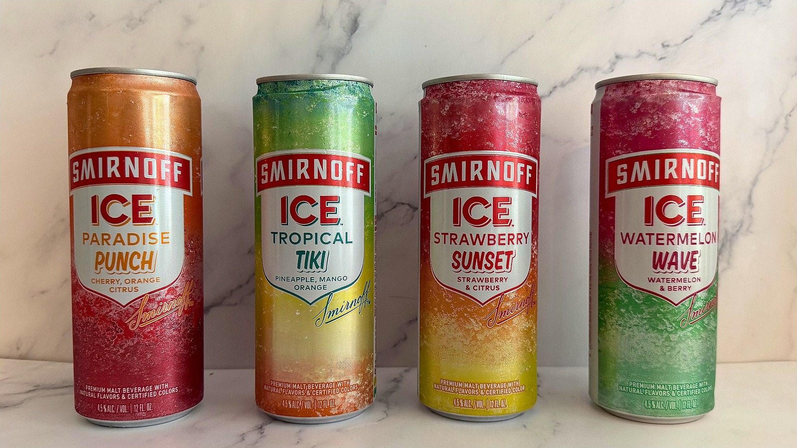 Smirnoff Ice Island-smagepakke: 2 smagsvarianter tog mig til paradis, 2 strandede mig i lufthavnen