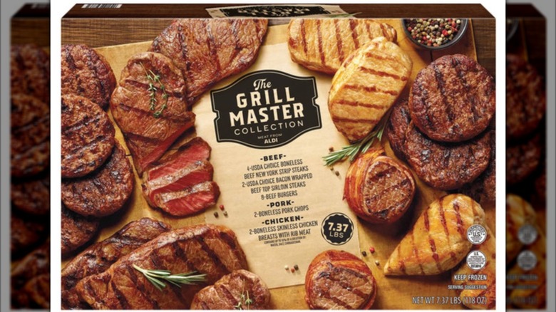 the Aldi Grill Master Collection box against a white background