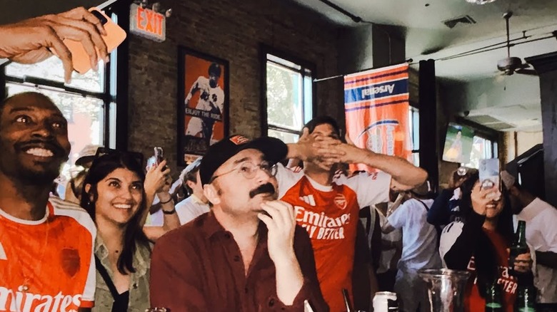 Fans watching a game at FancyFree