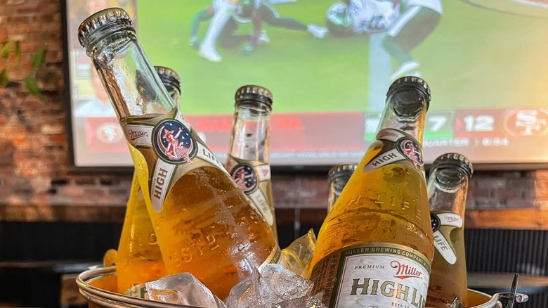 Bucket of Miller High Life at Berry Park