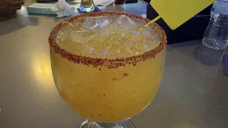 Close-up look at the Yellow Card Margarita at Buffalo Wild Wings