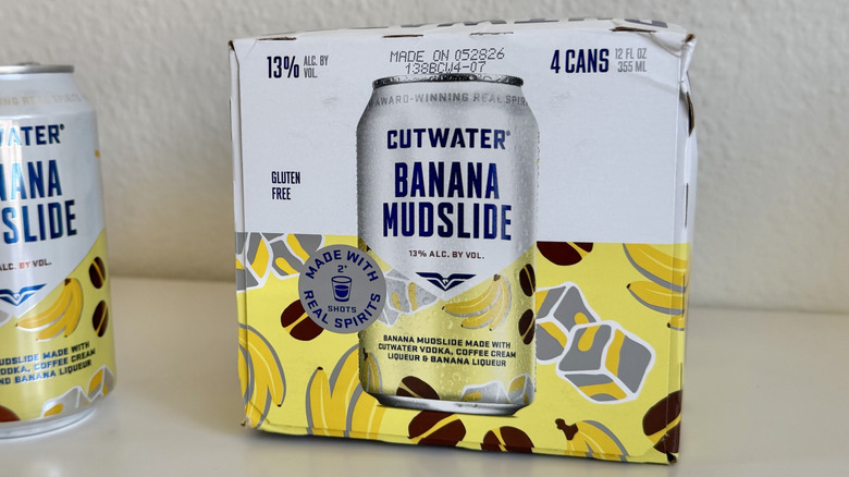 Cardboard box of Banana Mudslides