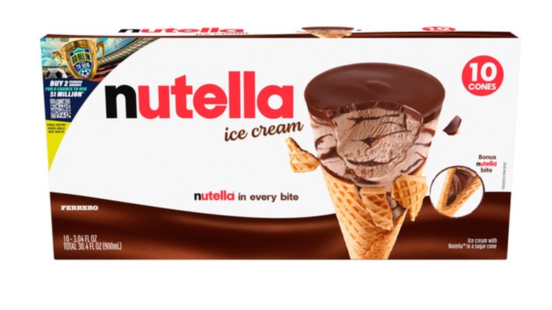 Nutella Ice Cream Cones
