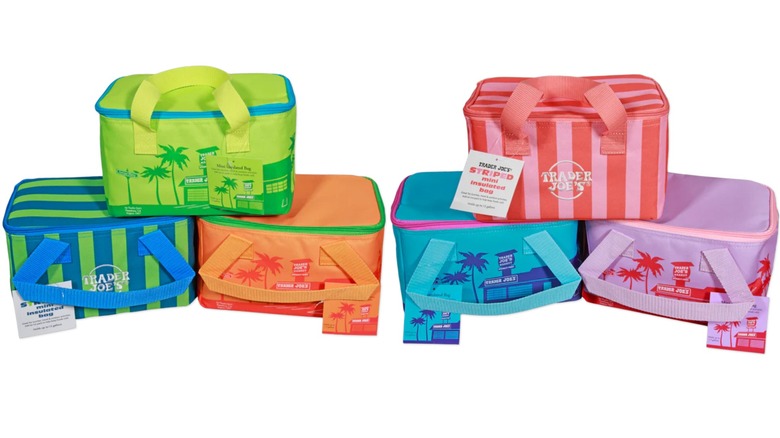 All six styles of the Trader Joe's Mini Isolated Tote Summer Collection