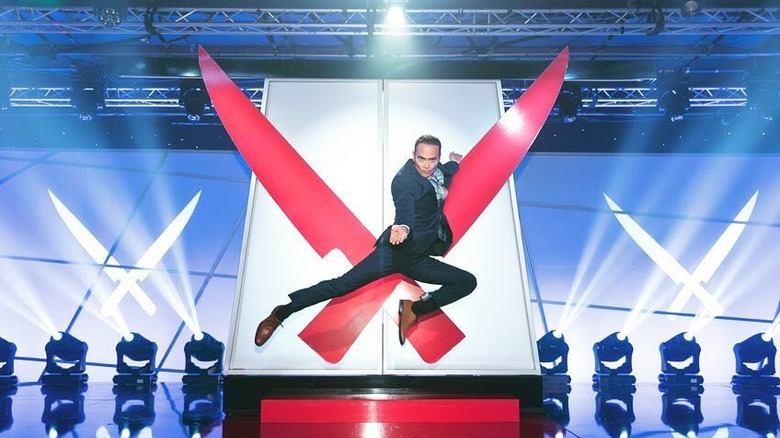 Mark Dacascos performing martial arts for Iron Chef America: The Series