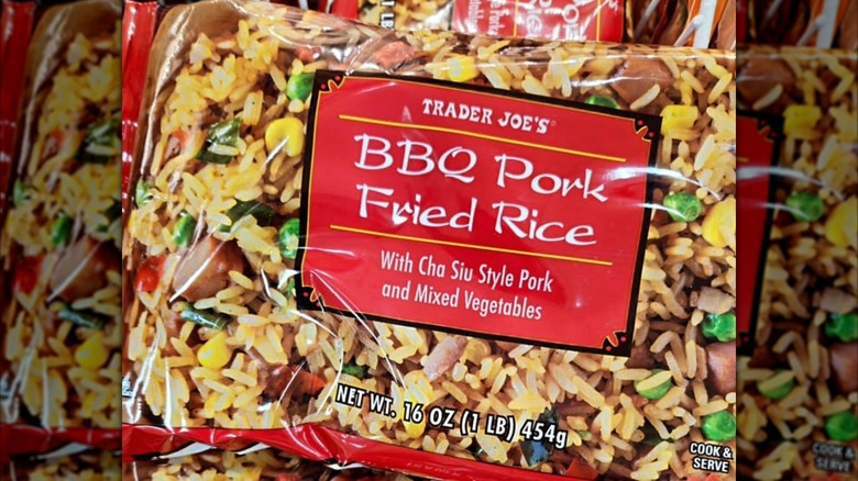 Frozen package of Trader Joe's fried rice