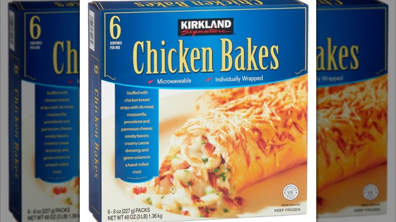 Box of Costco Kirkland Signature Chicken Bakes