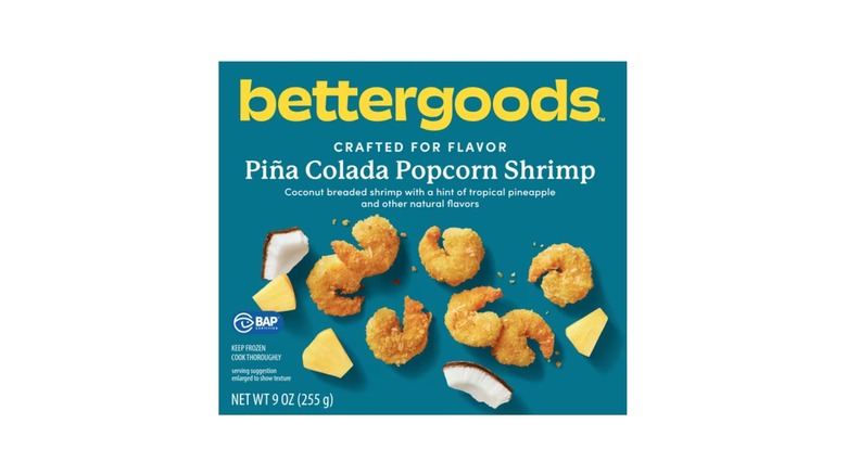 A box of bettergoods Pina Colada Breaded Shrimp