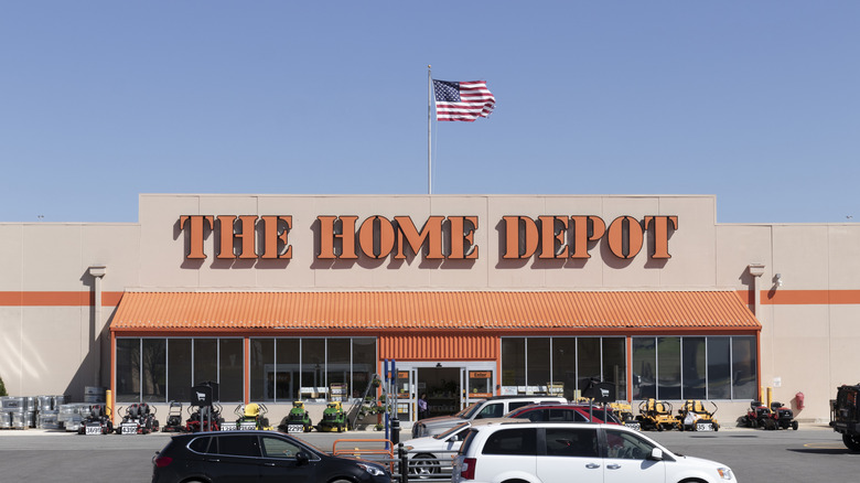 Exterior of a Home Depot store