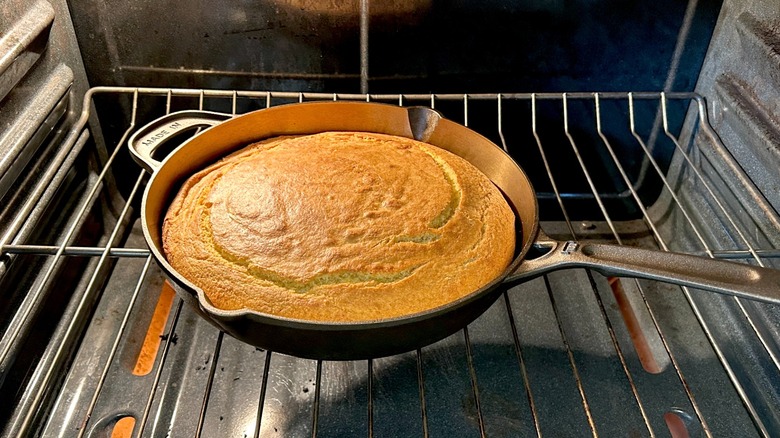 Freshly baked cornbread in Made In 10