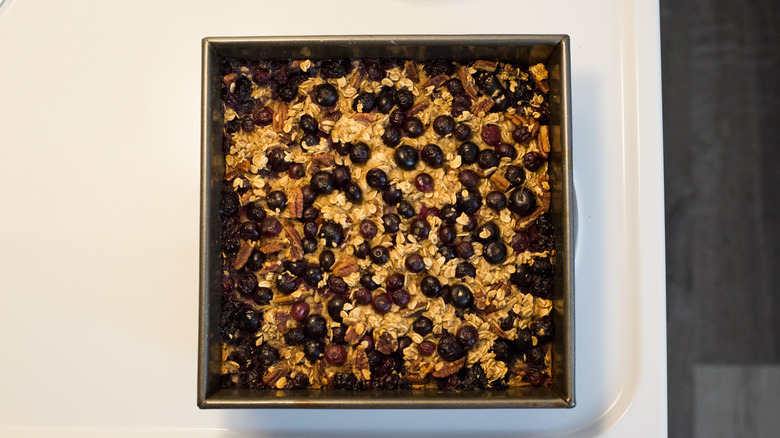 baked oatmeal on stovetop