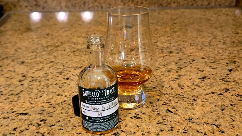 John G. Carlisle Bottled-in-Bond Bourbon and glass