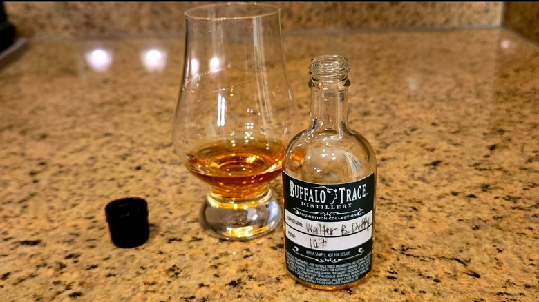 Walter B. Duffy Kentucky Straight Bourbon Whiskey and glass