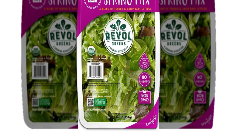 Revol Greens organic spring mix in resealable container