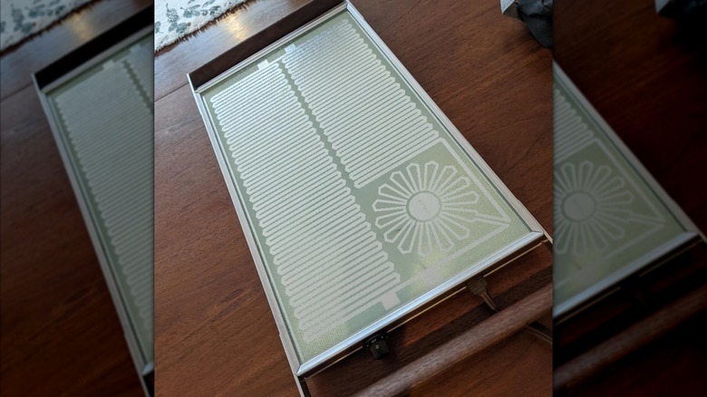 Salton Hotray on wooden table