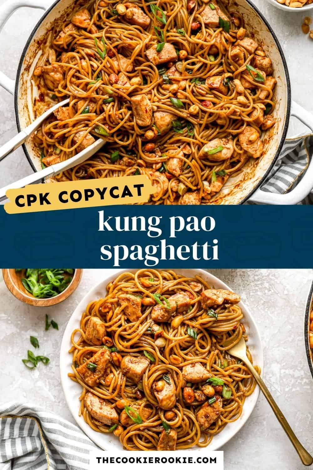 kung pao spaghetti pin image