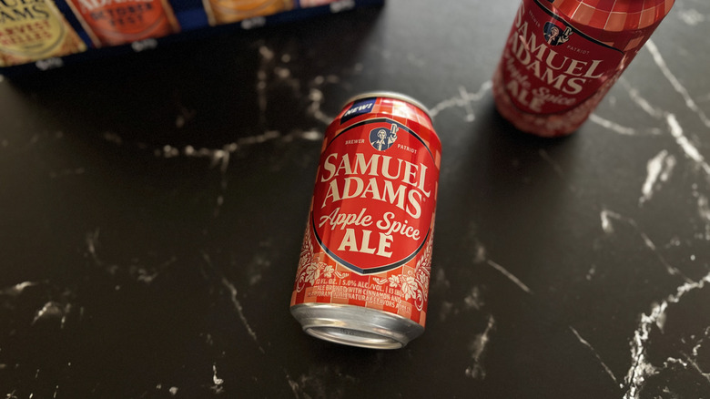 Samuel Adams apple spice ale beer can