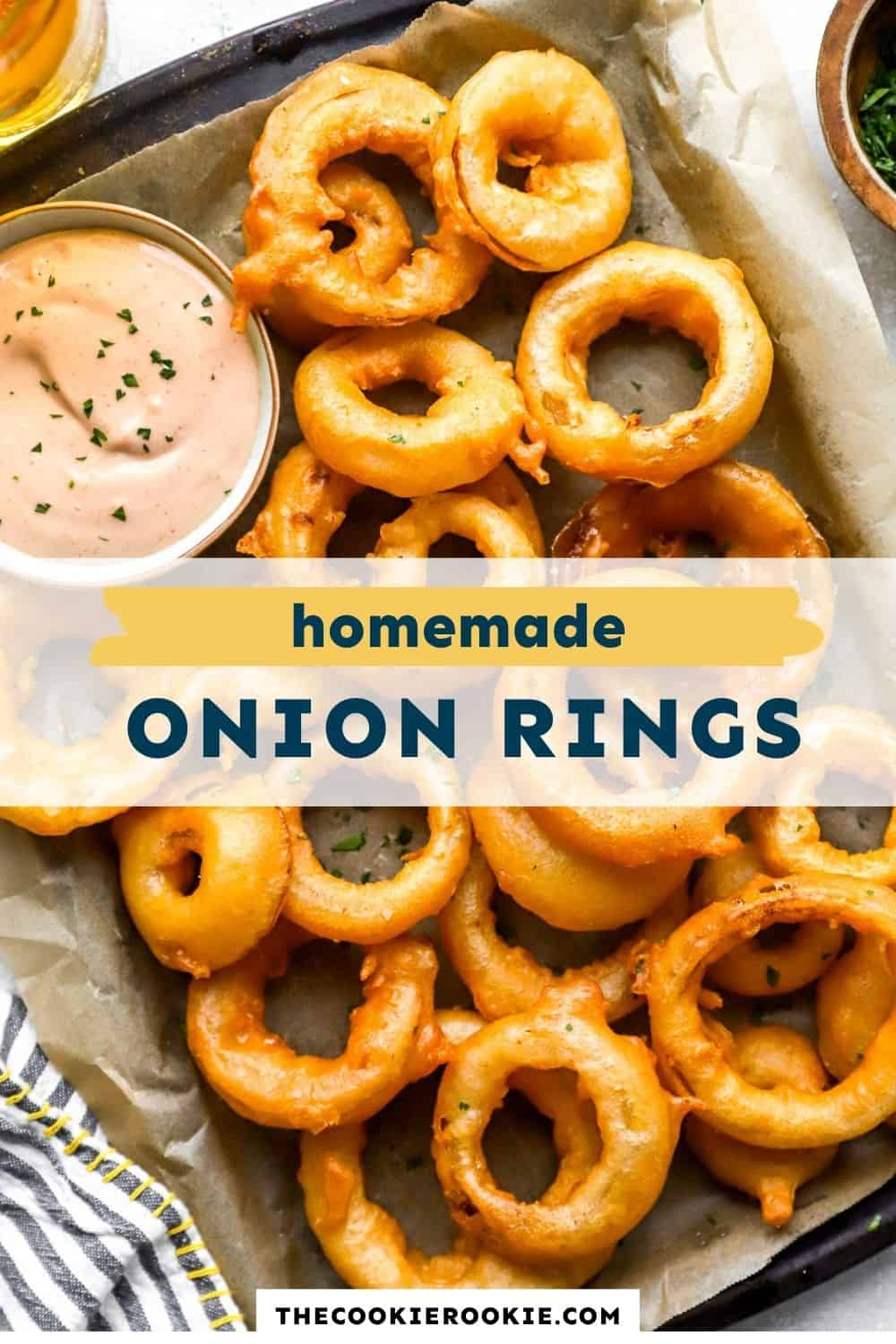 homemade onion rings pin image