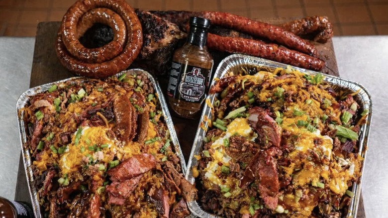 Food at Burns BBQ Houston