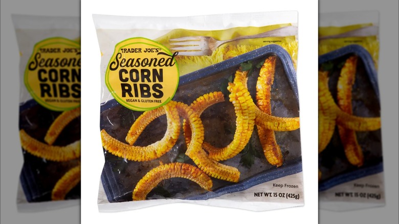 Bag of Trader Joe's Seasoned Corn Ribs