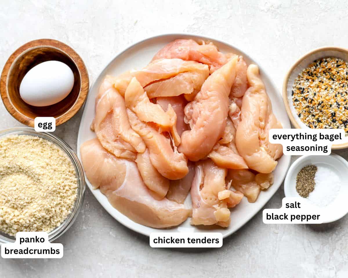 everything bagel chicken strips ingredients