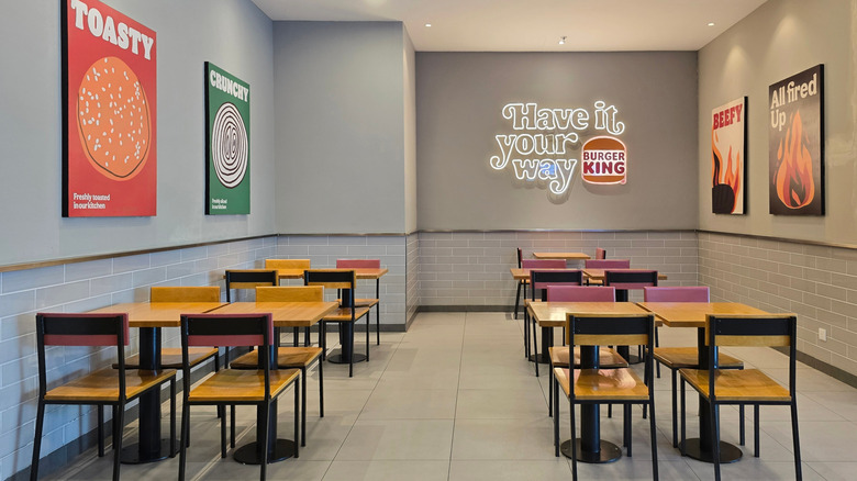 Burger King restaurant interior