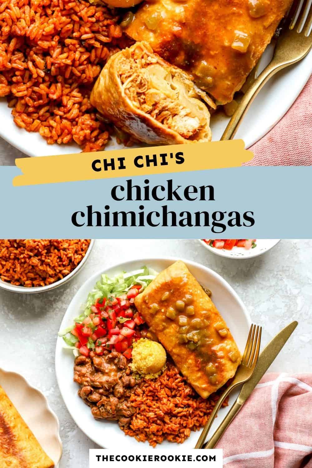 Chi Chi's Chicken Chimichangas pin image
