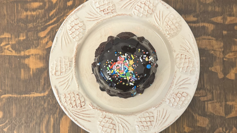 Nothing Bundt Cakes Galactic Brownie Cake Top view