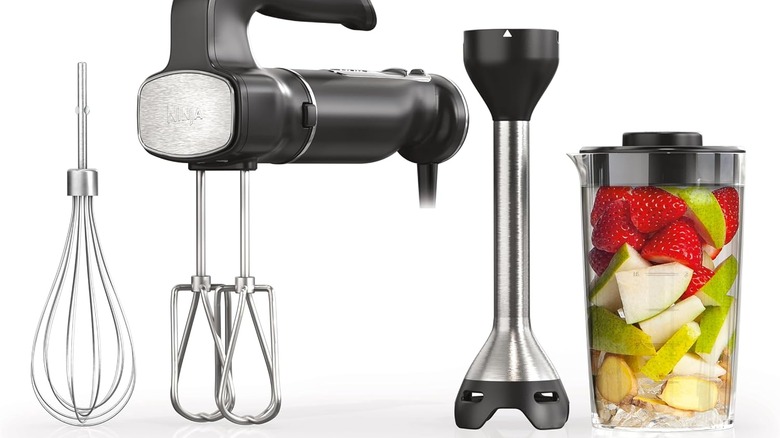 The Ninja Foodi Power Mixer System with all of the attachments