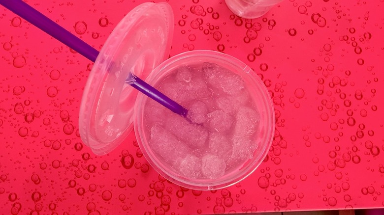 overhead shot of cup of 