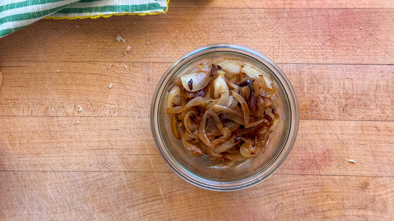 caramelized onions in jar
