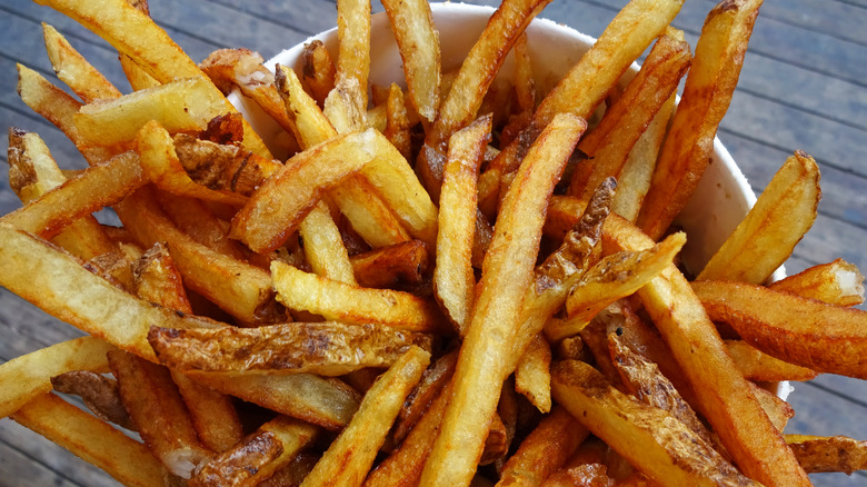 A bucket of boardwalk fries from Ocean City, Maryland