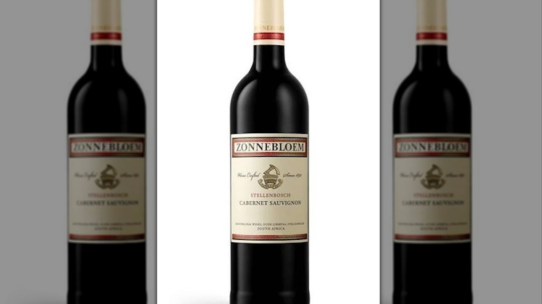 Bottle of Zonnebloem Cabernet Sauvignon
