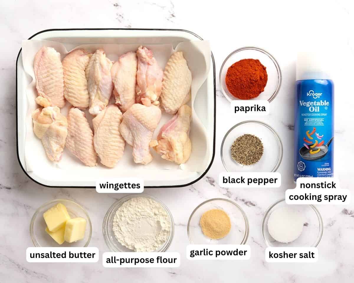 Baked chicken wings ingredients
