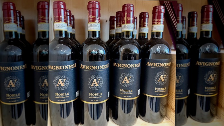 Bottles of Avignonesi Prugnolo Gentile Vino Nobile di Montepulciano DOCG