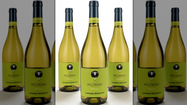 Umani Ronchi Vellodoro Pecorino bottles