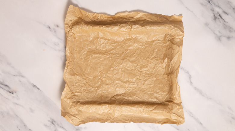 Baking sheet with parchment