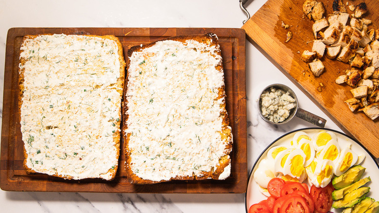 Focaccia with ranch