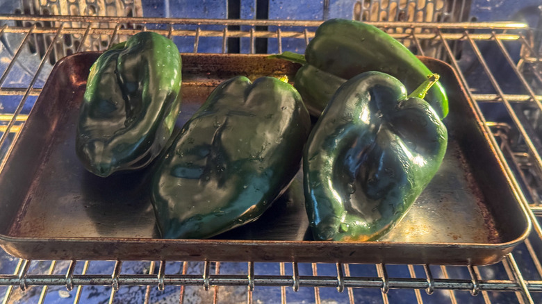 peppers in oven