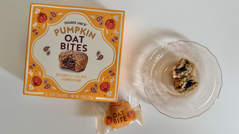 Pumpkin Oat Bite on a plate