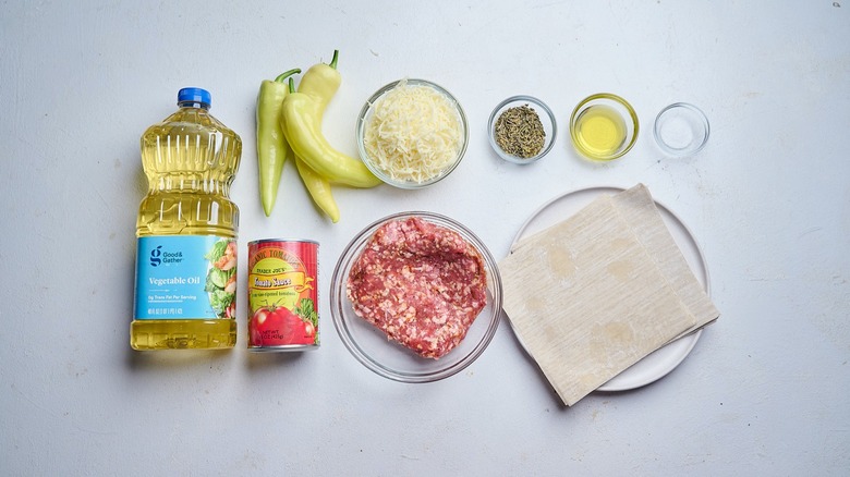 ingredients on a table