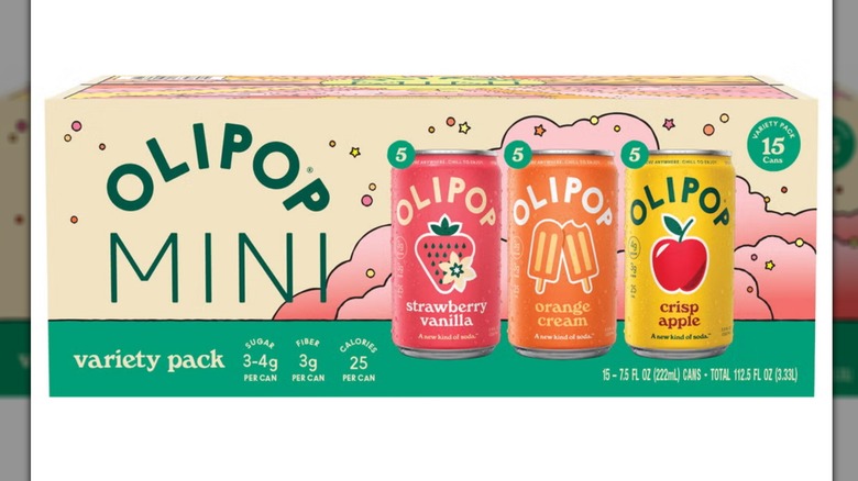 Olipop Mini Soda Variety Pack on white background