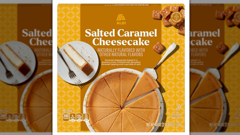 ALDI Salted Caramel Cheesecake