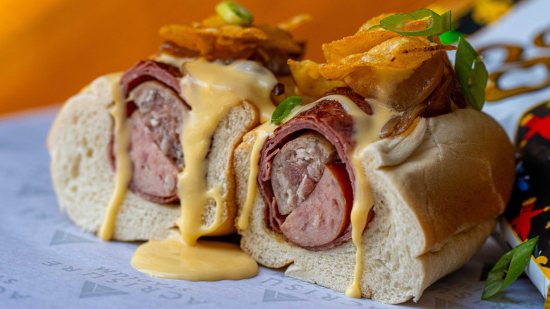 A product image of the Three Little Pigs from Aramark Sports + Entertainment