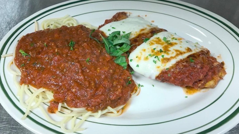 Eggplant parmesan at Bruno's Little Italy