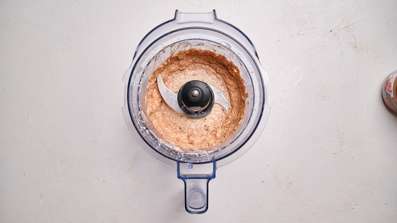 blended aioli in a food processor